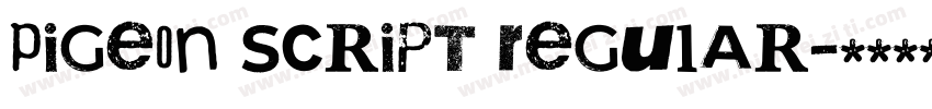 Pigeon Script Regular字体转换